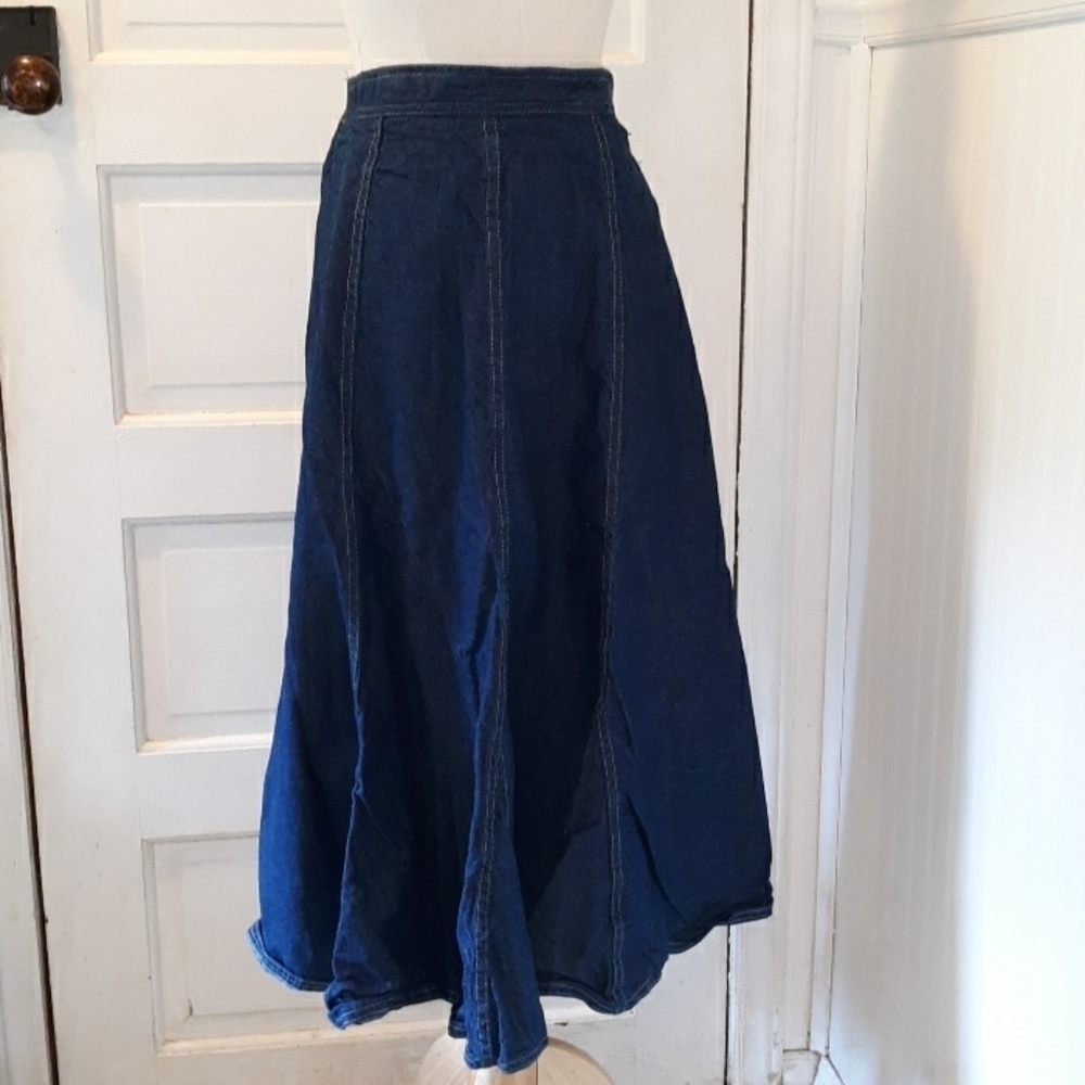 Vintage 1970s Sasoon denim skirt small